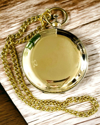 Bússola Aventura de cor dourada – Elegante Navegador de Descobertas