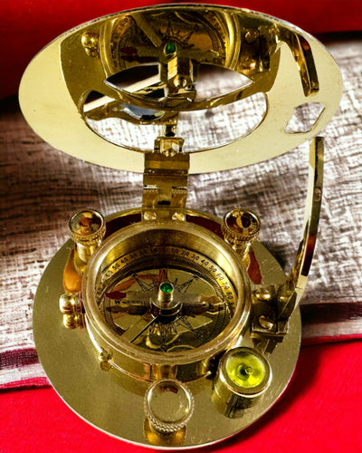 Bússola de Navegação com Sextante e Possibilidade de Personalização - Marítimo XL