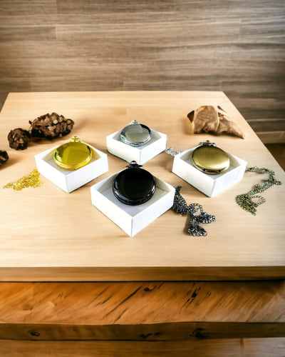 Relógio de Bolso Vintage Dourado com Possibilidade de Gravação