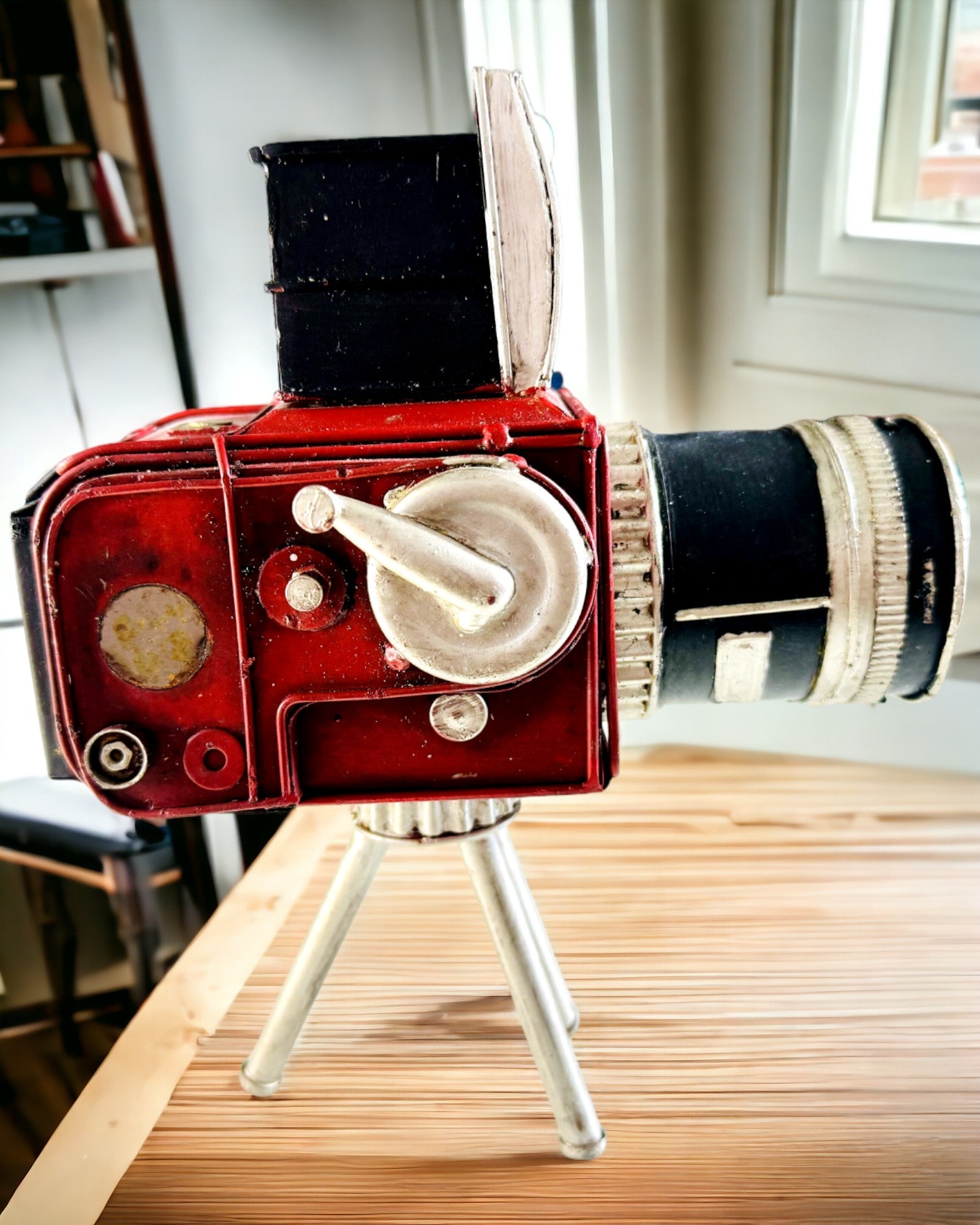 Figura Decorativa "Retro Kamera Keystone" com Possibilidade de Gravação