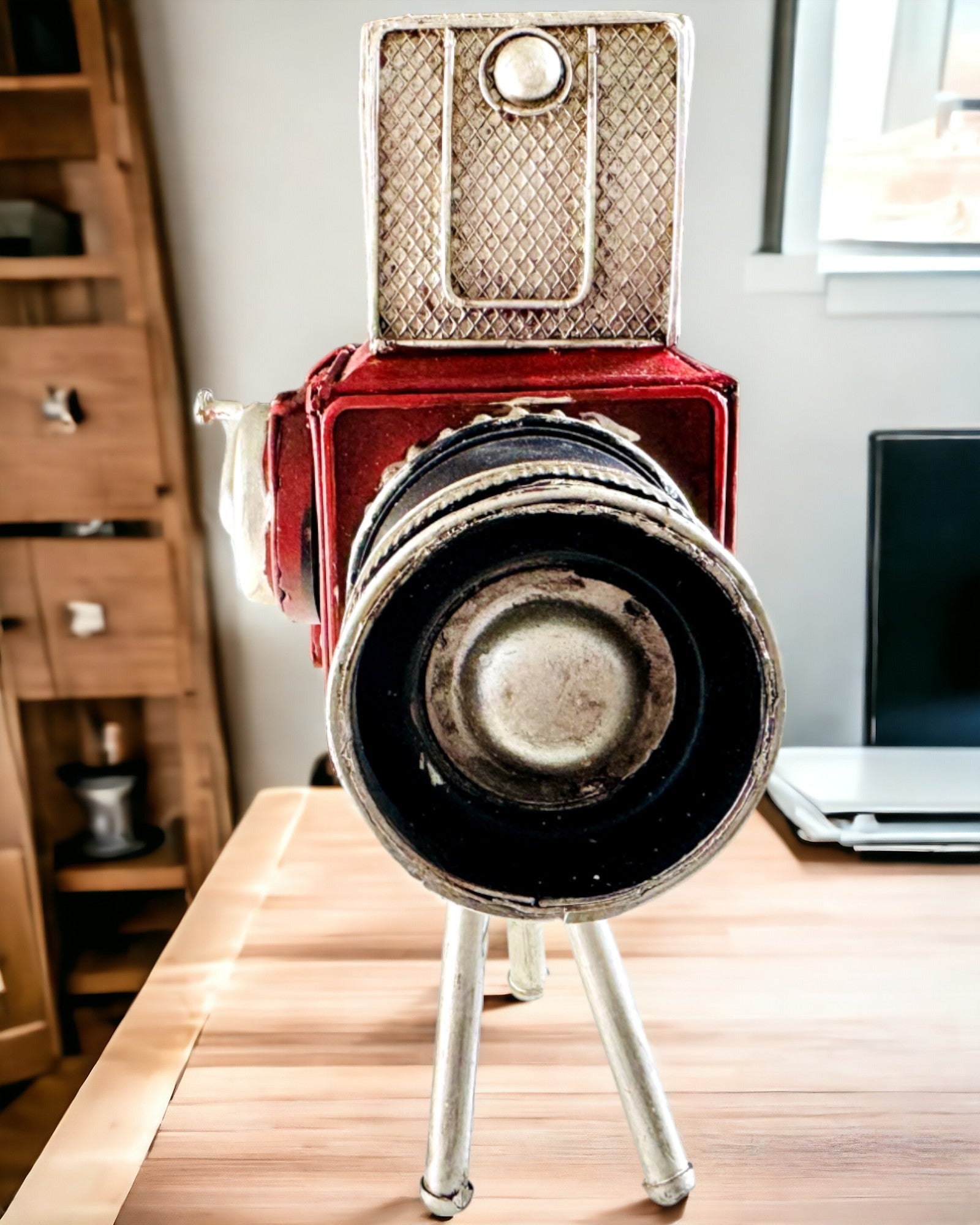 Figura Decorativa "Retro Kamera Keystone" com Possibilidade de Gravação