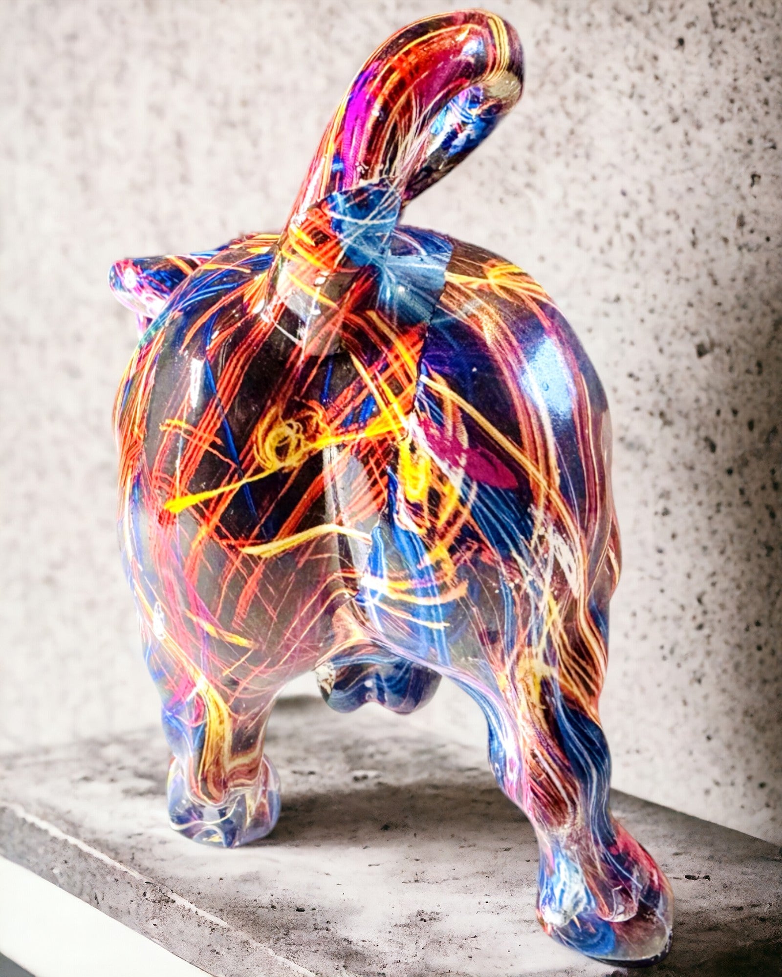 Escultura Decorativa Touro "BullArt" – Arte Única com Opção de Gravação - 4 variantes de cor, para presente personalizado
