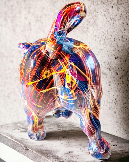 Escultura Decorativa Touro "BullArt" – Arte Única com Opção de Gravação - 4 variantes de cor, para presente personalizado