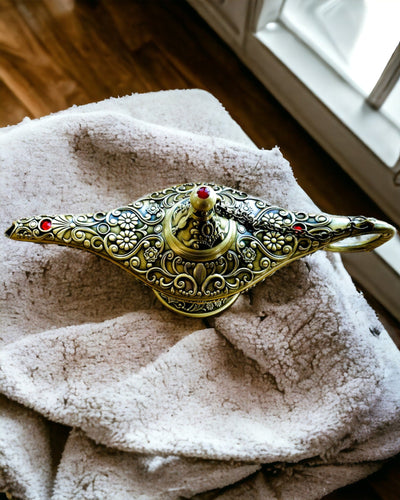 Lâmpada Mágica de Aladino com Opção de Gravação - Variante Ouro Laminado