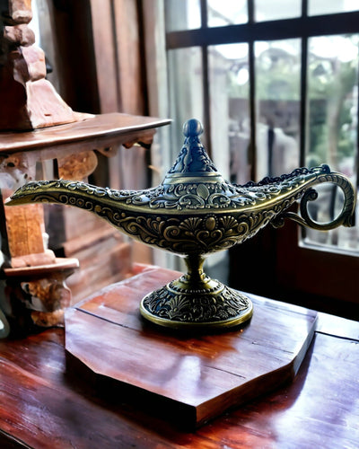 Lâmpada Mágica de Aladino com Opção de Gravação - Variante Ouro Laminado