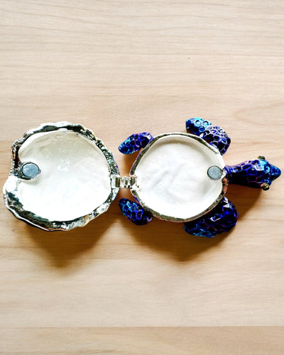 Tesouro Mágico da Tartaruga - Caixa de Joias com possibilidade de personalização com gravação, presente