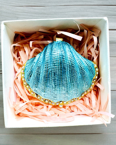 Skarbiec Wspomnień Muszelka - Cofre para Joias com possibilidade de personalização com gravação, presente