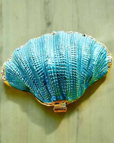 Skarbiec Wspomnień Muszelka - Cofre para Joias com possibilidade de personalização com gravação, presente