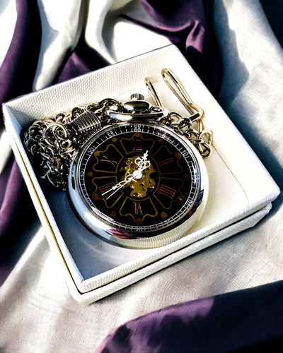 Relógio de Bolso Estilo Vintage com Possibilidade de Gravação