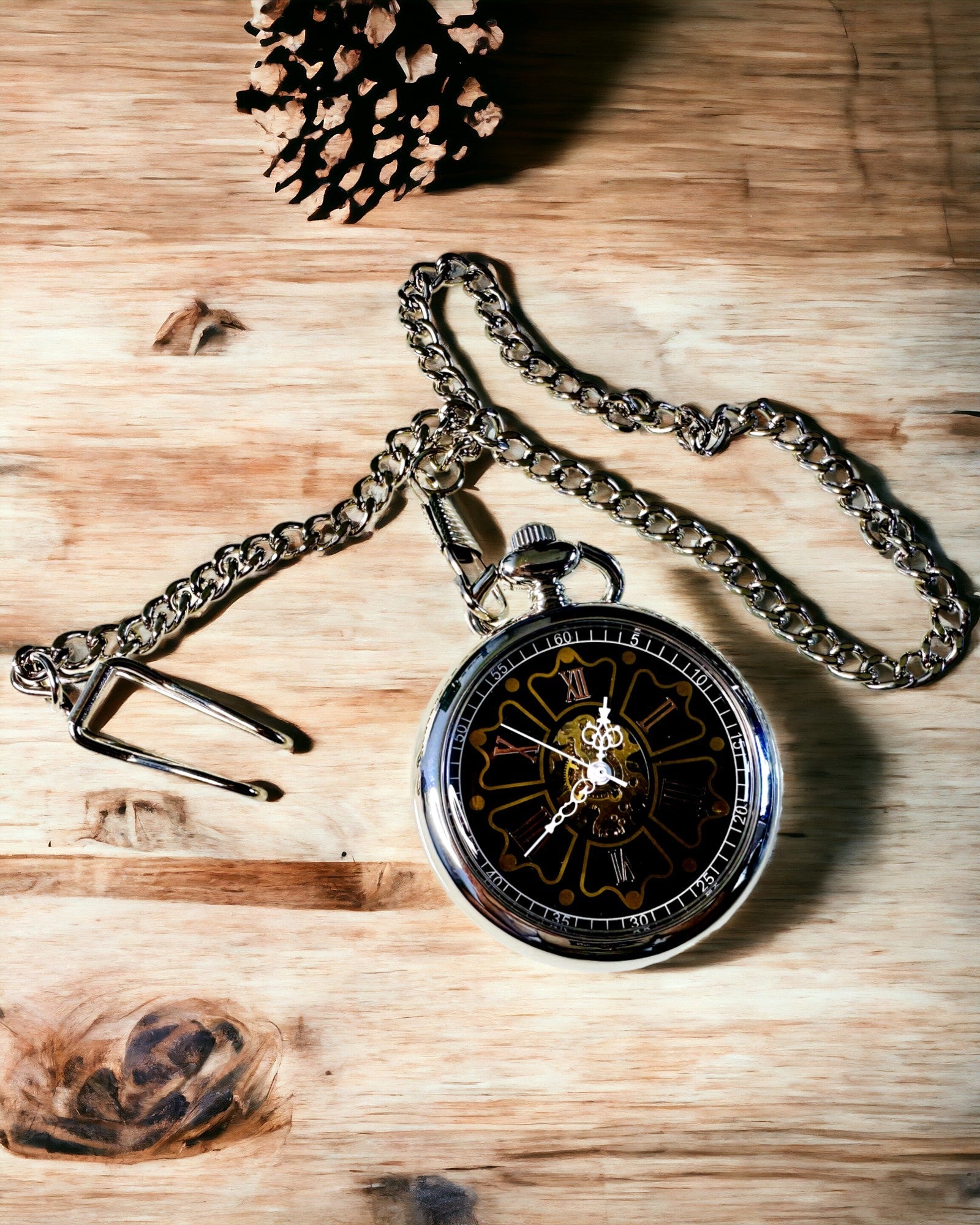 Relógio de Bolso Estilo Vintage com Possibilidade de Gravação