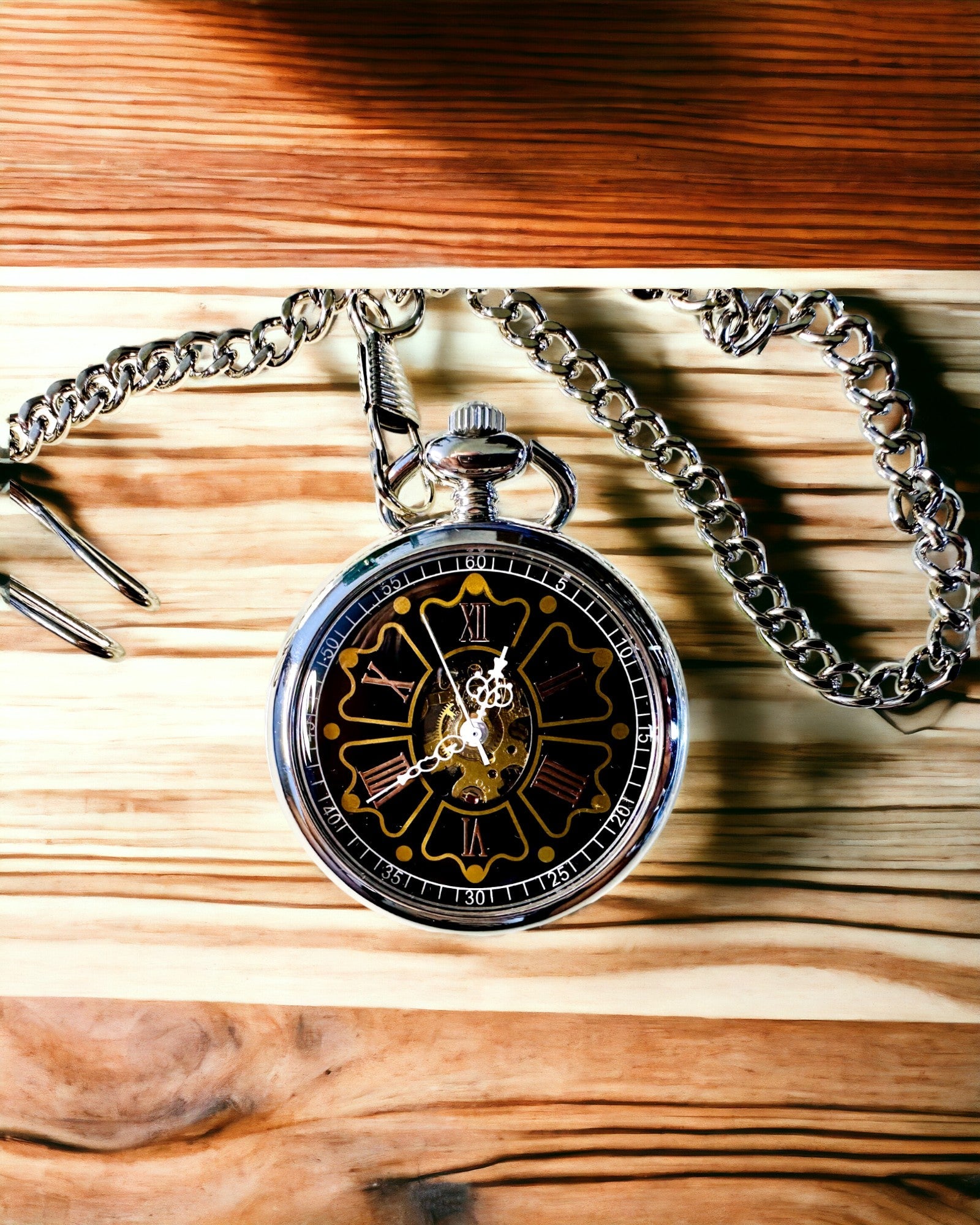 Relógio de Bolso Estilo Vintage com Possibilidade de Gravação
