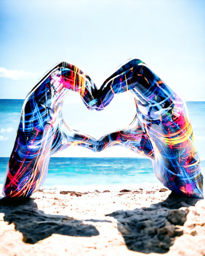 Kalejdoskop Serce – Decoração Artesanal de Resina com Possibilidade de Gravação