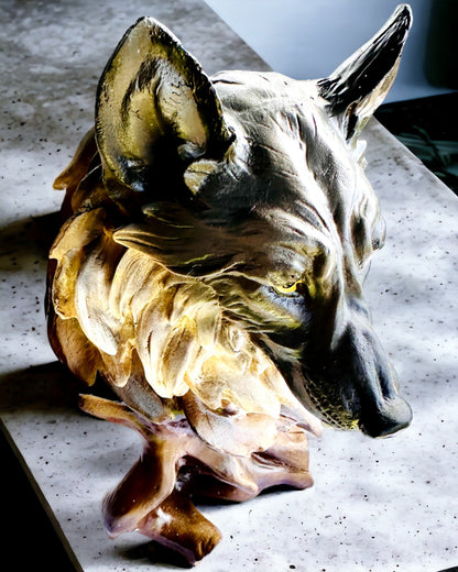 "Wilczy Duch" – Estatueta Decorativa com possibilidade de personalização com gravação, para presente