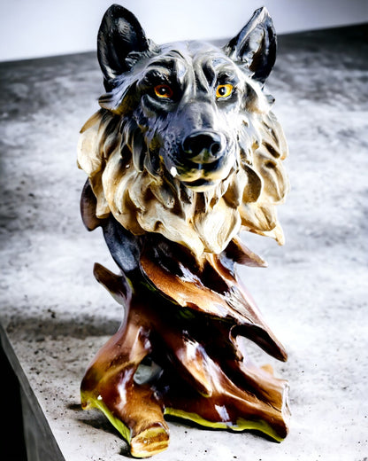 "Wilczy Duch" – Estatueta Decorativa com possibilidade de personalização com gravação, para presente