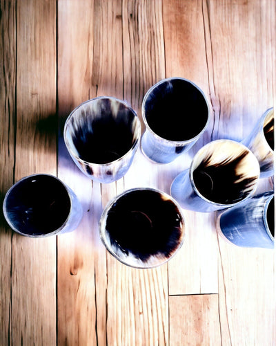 Pequeno Copo Feito à Mão com Opção de Gravação, Copo Indiano, possibilidade de personalização para presente, gravação. Cor escura