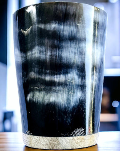 Pequeno Copo Feito à Mão com Opção de Gravação, Copo Indiano, possibilidade de personalização para presente, gravação. Cor escura