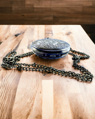 Relógio de Bolso "Vintage Explorer" com Possibilidade de Gravação