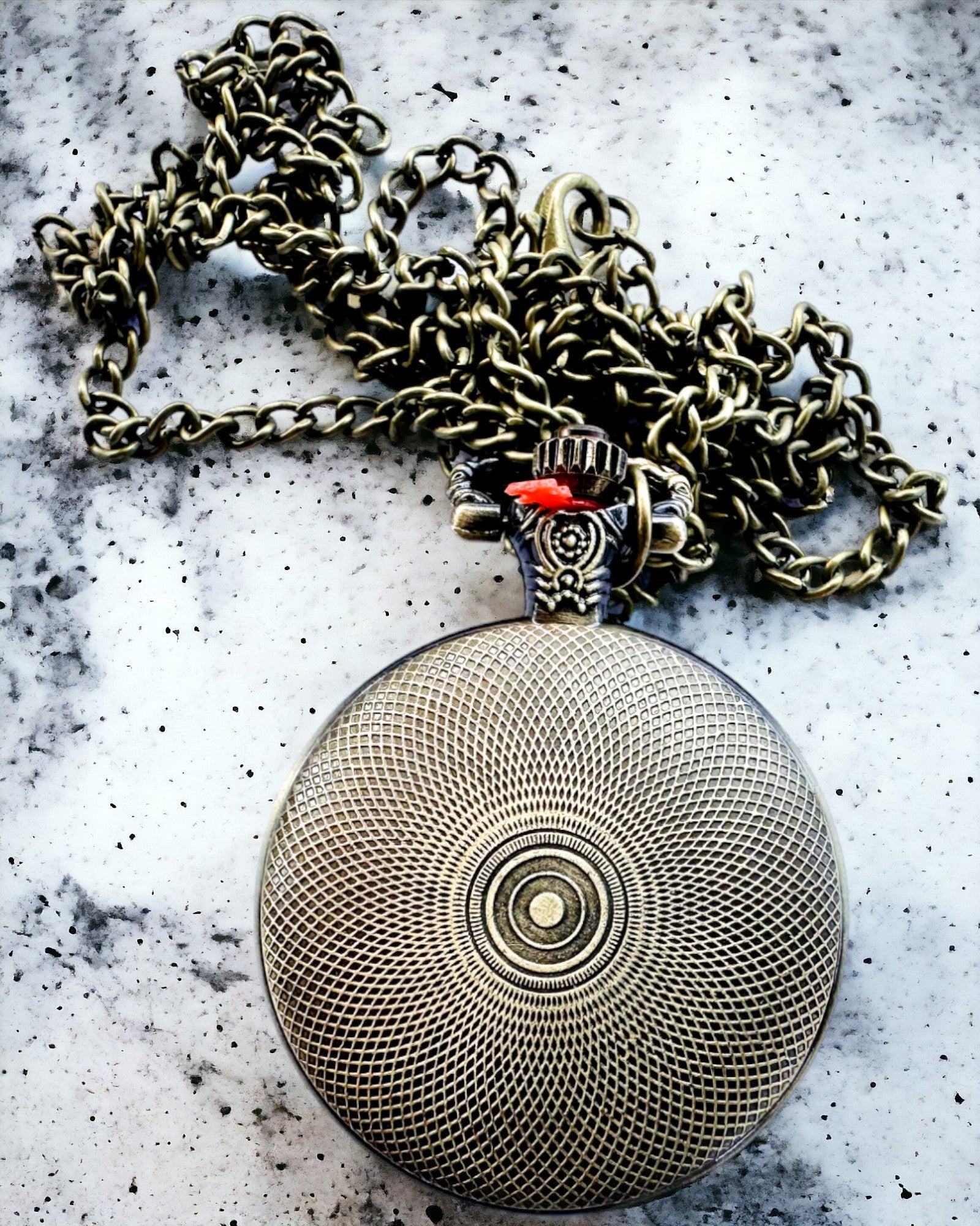 Relógio de Bolso "Dragon's Twilight" personalização com gravação