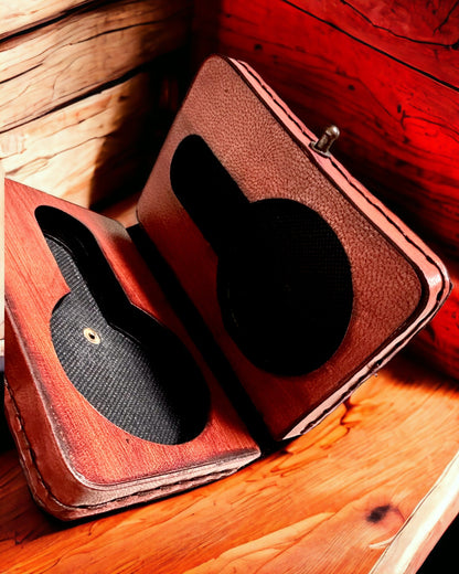 "Komandorskie Etui" – Estojo de Bolso Feito à Mão para Relógio de Bolso ou Bússola com Opção de Personalização