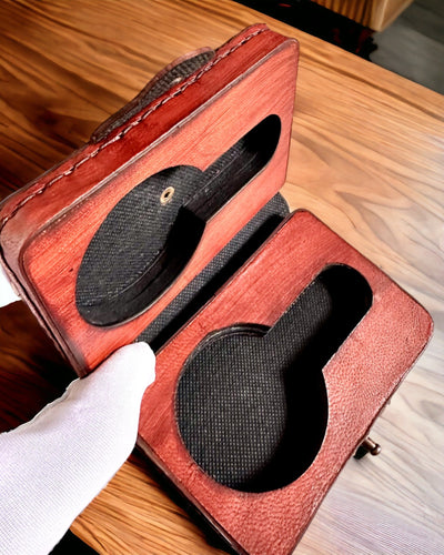 Estojo do Comandante – Estojo Feito à Mão para Relógio de Bolso ou Bússola com Possibilidade de Personalização