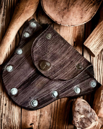 Bolsa Secreta do Duende da Floresta - Pequena Bolsa de Couro Feita à Mão