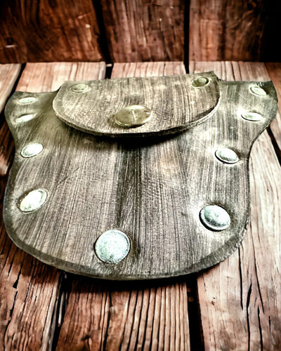 Bolsa Secreta do Duende da Floresta - Pequena Bolsa de Couro Feita à Mão