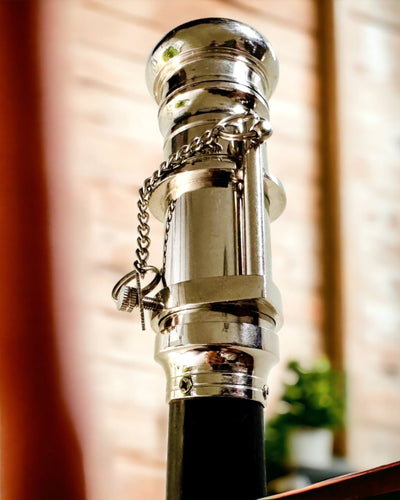 BASTÃO DE CAMINHADA COM PUNHO E FUNÇÃO DE LUNETA – ELEGANTE E MODERNO, 95 CM - capitão "Navigator's Crest"