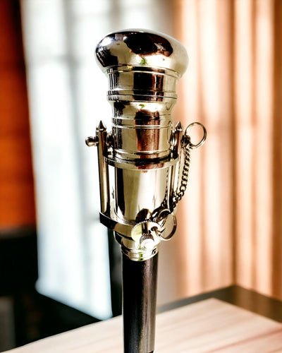 BASTÃO DE CAMINHADA COM PUNHO E FUNÇÃO DE LUNETA – ELEGANTE E MODERNO, 95 CM - capitão "Navigator's Crest"