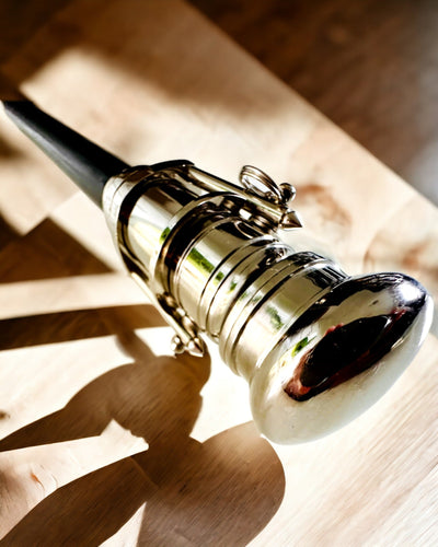 BASTÃO DE CAMINHADA COM PUNHO E FUNÇÃO DE LUNETA – ELEGANTE E MODERNO, 95 CM - capitão "Navigator's Crest"