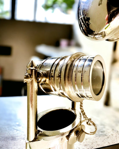 BASTÃO DE CAMINHADA COM PUNHO E FUNÇÃO DE LUNETA – ELEGANTE E MODERNO, 95 CM - capitão "Navigator's Crest"