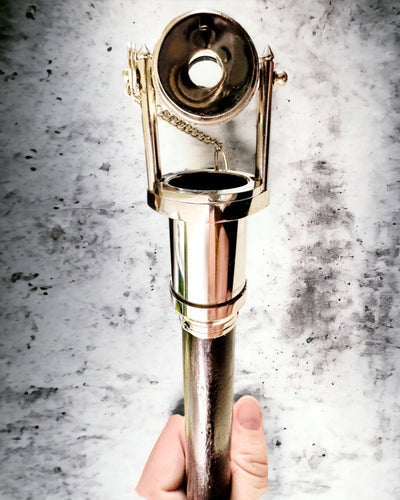 BASTÃO DE CAMINHADA COM PUNHO E FUNÇÃO DE LUNETA – ELEGANTE E MODERNO, 95 CM - capitão "Navigator's Crest"