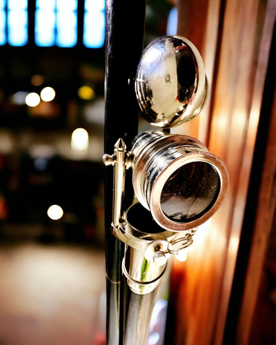 BASTÃO DE CAMINHADA COM PUNHO E FUNÇÃO DE LUNETA – ELEGANTE E MODERNO, 95 CM - capitão "Navigator's Crest"