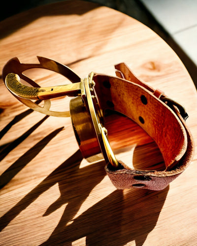 Relógio de Sol "Bússola Antiga", relógio de pulso com bússola, possibilidade de personalização com gravação