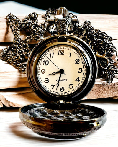 Relógio de Bolso de Quartzo "Universo Lendário" com Opção de Gravação