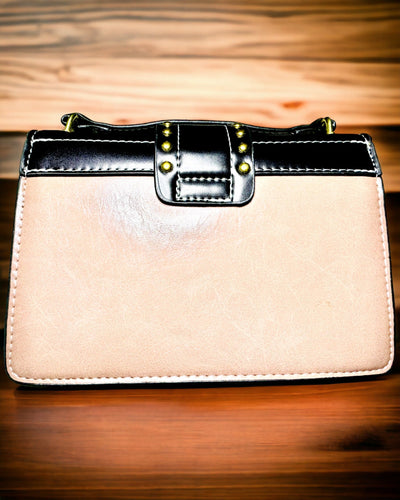 Bolsa Quadrada de Ombro Roxo Claro com Motivo de Leão – Bolsa Elegante de Pele PU Texturizada. Personalização com gravação