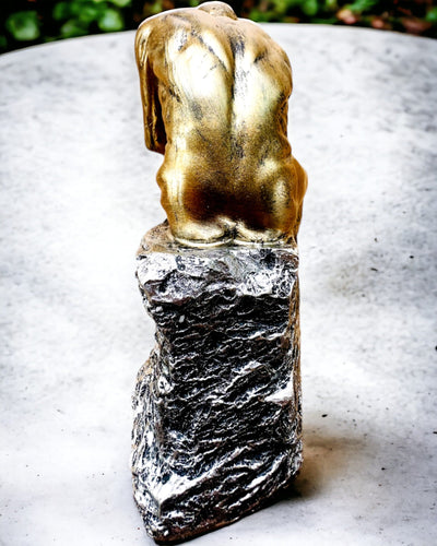 Złoty Myśliciel - Estatueta de resina, personalização com gravação