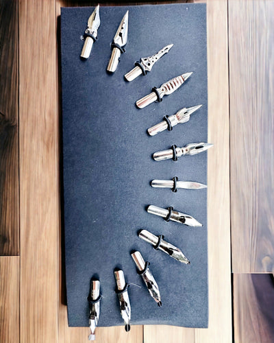 Conjunto Exclusivo de Caligrafia, caneta de imersão e conjunto de tintas, personalização com gravação