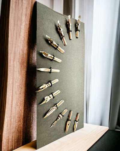 Conjunto Exclusivo de Caligrafia, caneta de imersão e conjunto de tintas, personalização com gravação