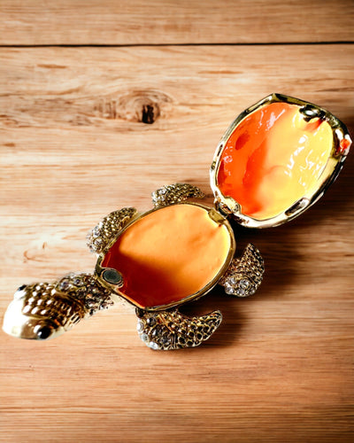 Caixa "Família de Tartarugas" - cor verde, personalização com gravação