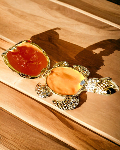 Caixa "Família de Tartarugas" - cor verde, personalização com gravação