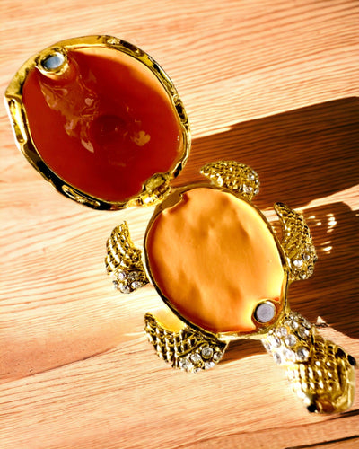 Caixa "Família de Tartarugas" - cor verde, personalização com gravação