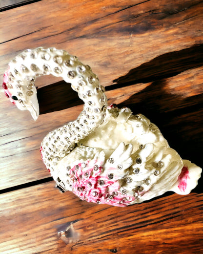 Caixa Elegante "Jóia do Cisne" - personalização com gravação