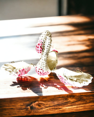 Caixa Elegante "Jóia do Cisne" - personalização com gravação