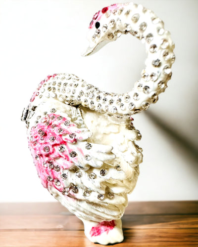 Caixa Elegante "Jóia do Cisne" - personalização com gravação