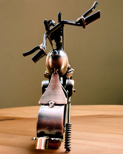 Modelo de Motocicleta Feito à Mão em ferro, Chopper, personalização, gravação para presente