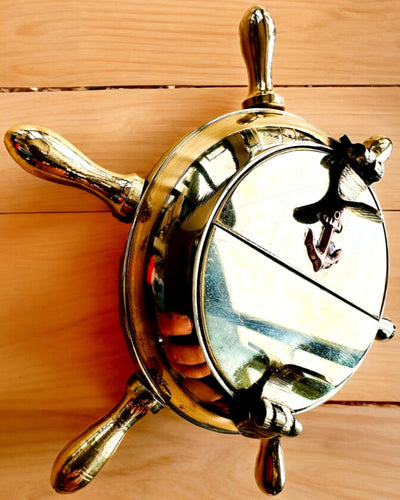 Cinzeiro de Latão do Capitão - opção de personalização para presente com gravação, feito à mão