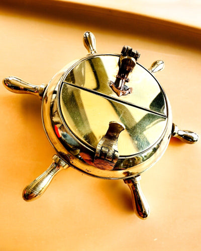 Cinzeiro de Latão do Capitão - opção de personalização para presente com gravação, feito à mão