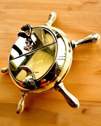 Cinzeiro de Latão do Capitão - opção de personalização para presente com gravação, feito à mão