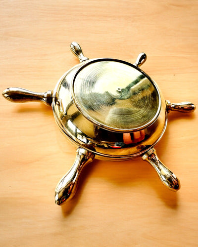 Cinzeiro de Latão do Capitão - opção de personalização para presente com gravação, feito à mão