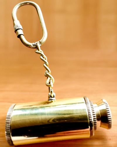 Telescópio de Bolso "Aventura Dourada" - porta-chaves com possibilidade de personalização